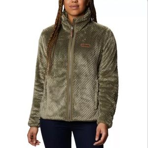 Columbia Women's Fire Side™ II Sherpa Full Zip Fleece in Stone Green